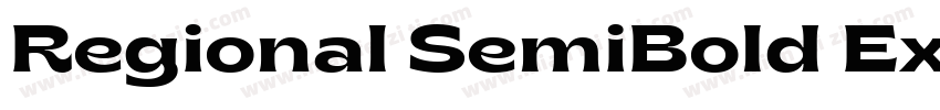 Regional SemiBold Expanded字体转换